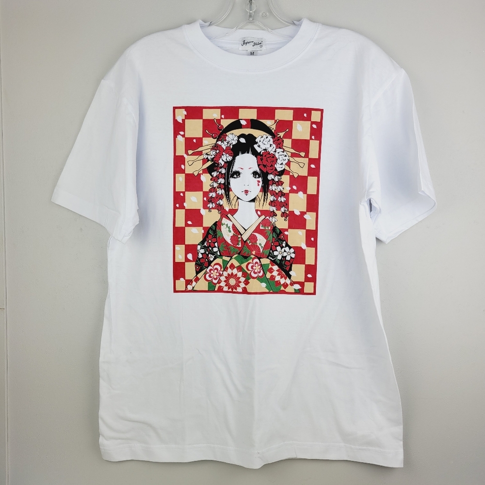Japan Shine Graphic White T-shirt Medium